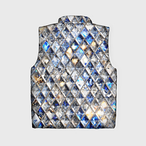 Женский жилет Хрустальные кристаллы - бриллиантовый блеск / 3D-Светло-серый – фото 2