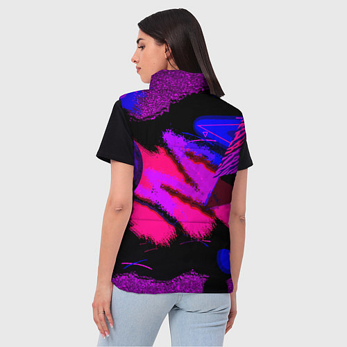 Женский жилет Samurai ретровейв / 3D-Светло-серый – фото 4