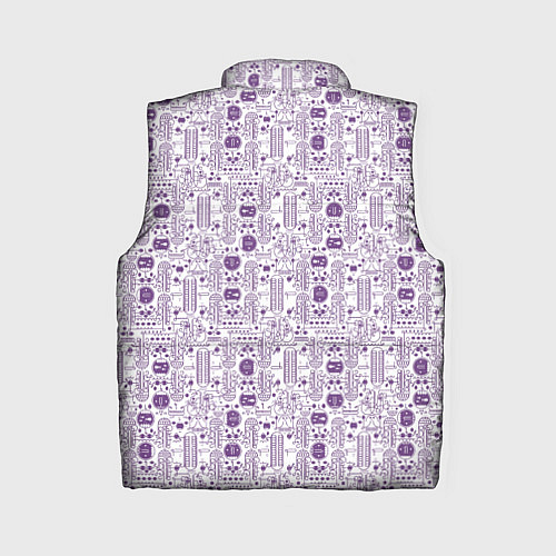 Женский жилет Узоры и лица / 3D-Красный – фото 2