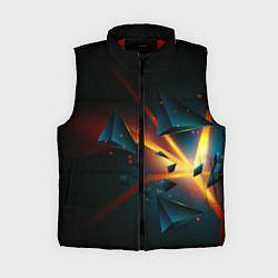 Женский жилет Разлом плиты - абстрактная расщелина