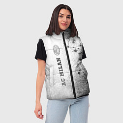 Женский жилет AC Milan - white gradient по-вертикали, цвет: 3D-черный — фото 2