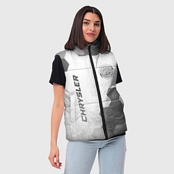 Женский жилет Chrysler - white gradient вертикально, цвет: 3D-черный — фото 2