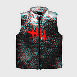 Женский жилет Dead by daylight краски глитч, цвет: 3D-светло-серый