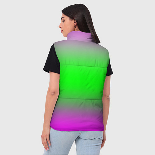 Женский жилет Градиент текстура / 3D-Светло-серый – фото 4