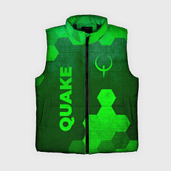 Женский жилет Quake - green gradient вертикально
