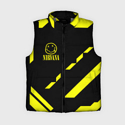 Женский жилет Nirvana geometry yellow, цвет: 3D-светло-серый