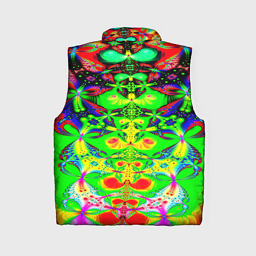 Женский жилет Оптический фрактал кислота / 3D-Красный – фото 2