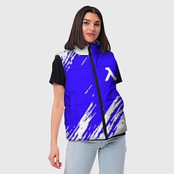 Женский жилет Half life белые краски, цвет: 3D-черный — фото 2