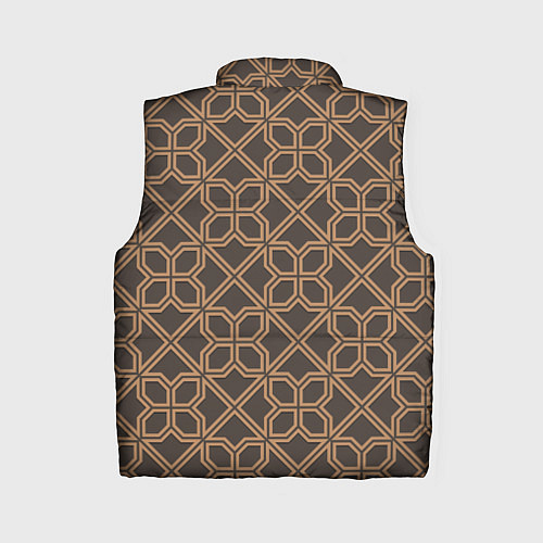 Женский жилет Геометрический узор коричневый / 3D-Красный – фото 2