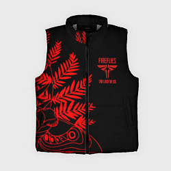 Женский жилет Последние из нас лого и узор красный