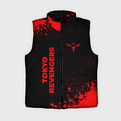 Женский жилет Tokyo Revengers - red gradient вертикально, цвет: 3D-черный