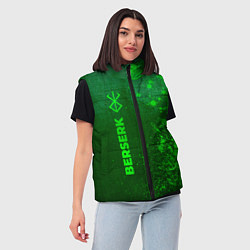 Женский жилет Berserk - green gradient по-вертикали, цвет: 3D-черный — фото 2