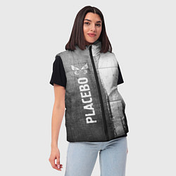 Женский жилет Placebo - grey gradient по-вертикали, цвет: 3D-черный — фото 2