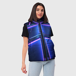 Женский жилет Неоновая световая конструкция, цвет: 3D-светло-серый — фото 2