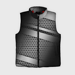 Женский жилет Карбоновая текстура хром
