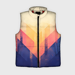 Женский жилет Abstract art - geometric shapes, цвет: 3D-красный