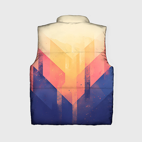 Женский жилет Abstract art - geometric shapes / 3D-Красный – фото 2