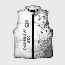 Женский жилет Rainbow Six - white gradient по-вертикали, цвет: 3D-черный
