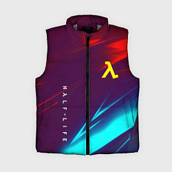 Женский жилет Half life stripes neon, цвет: 3D-светло-серый