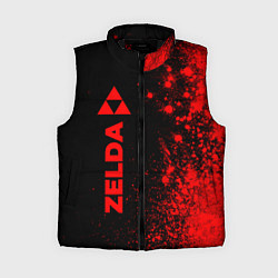 Женский жилет Zelda - red gradient по-вертикали, цвет: 3D-черный