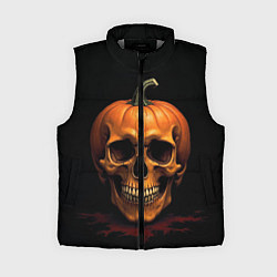 Женский жилет Череп-тыква для Хэллоуина