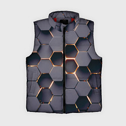 Женский жилет Трехмерные соты с подсветкой, цвет: 3D-красный
