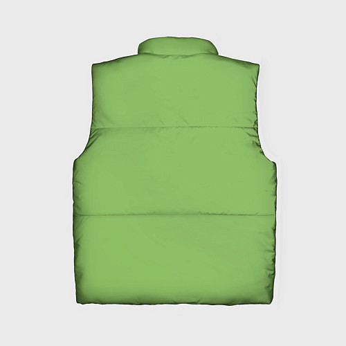 Женский жилет Эмоция брезгливости - зелёный / 3D-Светло-серый – фото 2