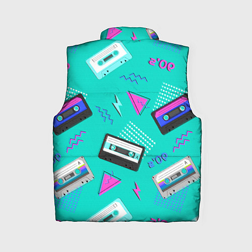 Женский жилет Кассеты и надпись 90s / 3D-Красный – фото 2