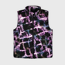 Женский жилет Светящаяся розовая сетка, цвет: 3D-черный
