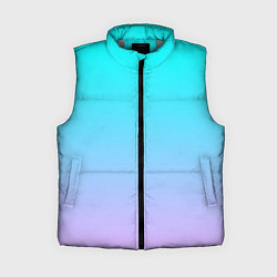 Женский жилет Неоновые разводы градиента, цвет: 3D-светло-серый