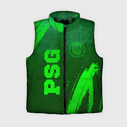 Женский жилет PSG - green gradient вертикально