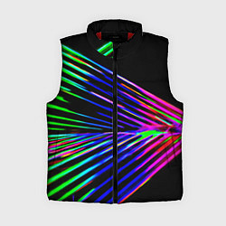 Женский жилет Неоновый лучи текстура, цвет: 3D-красный