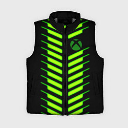 Женский жилет Xbox green line, цвет: 3D-светло-серый