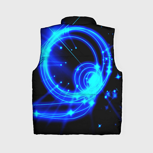 Женский жилет Оптические синие волны / 3D-Красный – фото 2