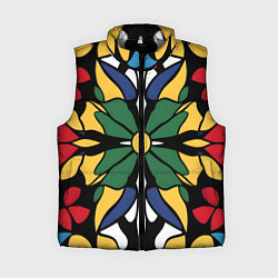 Женский жилет Узор калейдоскоп, цвет: 3D-светло-серый