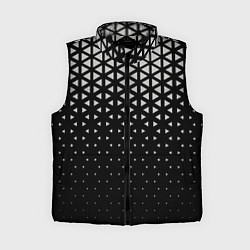 Женский жилет Геометрический градиент - чёрно-белый