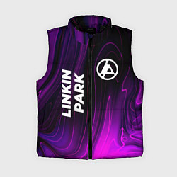 Женский жилет Linkin Park 2024 violet plasma, цвет: 3D-черный