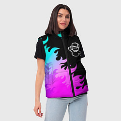 Женский жилет Stumble Guys взрыв частиц, цвет: 3D-черный — фото 2