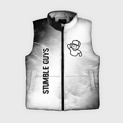 Женский жилет Stumble Guys glitch на светлом фоне вертикально