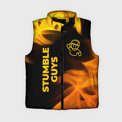 Женский жилет Stumble Guys - gold gradient вертикально