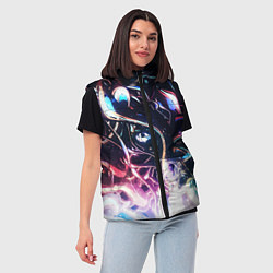 Женский жилет Фрактальный узор текстура, цвет: 3D-светло-серый — фото 2