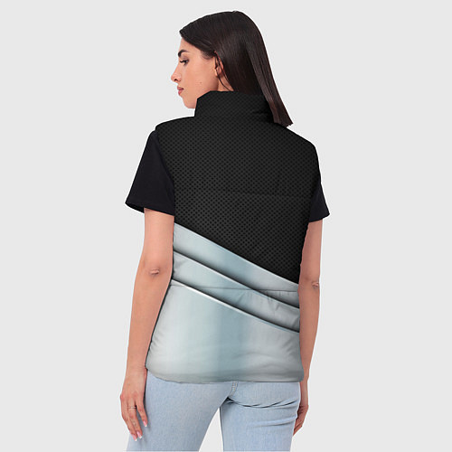 Женский жилет FORD metal texture / 3D-Светло-серый – фото 4