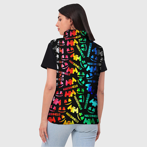 Женский жилет Marshmello neon color / 3D-Светло-серый – фото 4