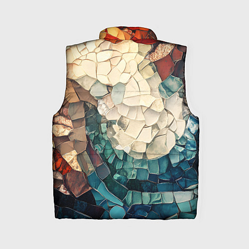 Женский жилет Мозаика в виде плитки / 3D-Красный – фото 2