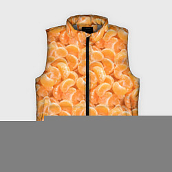 Женский жилет Паттерн дольки мандарин, цвет: 3D-светло-серый