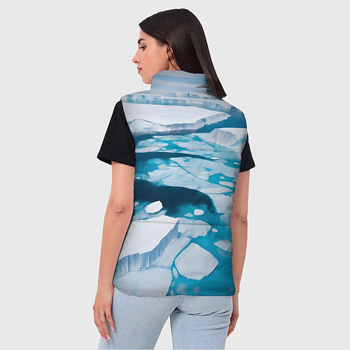 Женский жилет Арктический лед / 3D-Светло-серый – фото 4