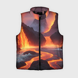 Женский жилет Текущая лава, цвет: 3D-черный