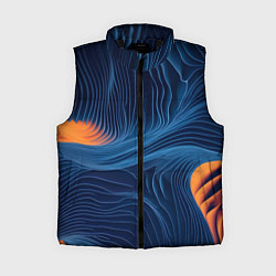 Женский жилет Абстрактная иллюзия, цвет: 3D-черный