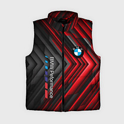 Женский жилет BMW geometry stripes red