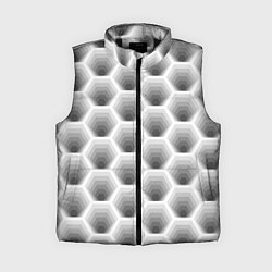 Женский жилет Неоновые соты, цвет: 3D-черный
